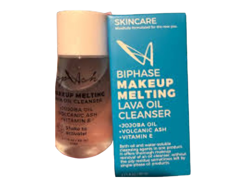 LASplash Makeup Melting Lava Oil Cleanser, Jojoba Oil + Volcanic Ash + Vitamin E, 2.11 fl oz/60 mL