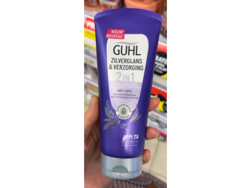 Guhl 2 in 1 Mask and Conditioner, Silver Shine & Care Anti-Yellow, 200 mL