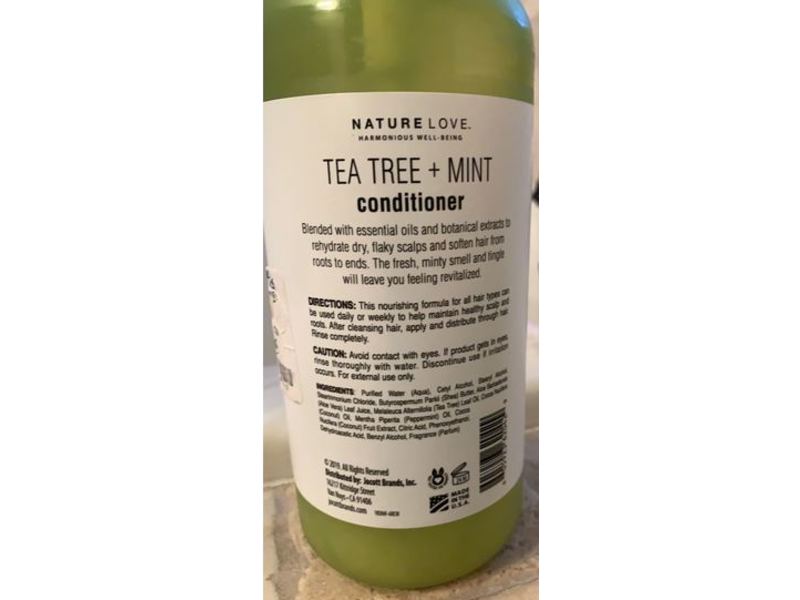 Nature Love Conditioner, Tea Tree+Mint, 25 fl oz