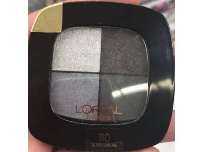L'Oreal Paris Colour Riche Pocket Eye Shadow Palette, 110 Silver Couture, 0.1 oz/3 g