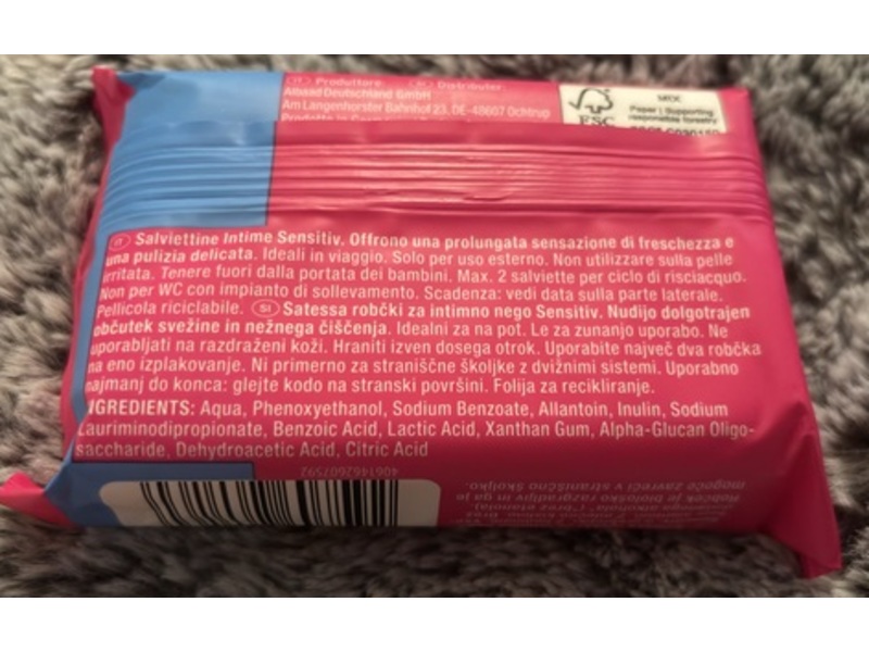 Satessa Sensitive Intimate Wipes, 20 Count
