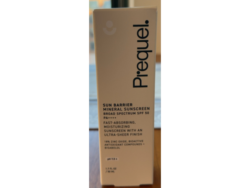 Prequel Sun Barrier Mineral Sunscreen, SPF 50 PA++++, 1.7 fl oz/50 mL