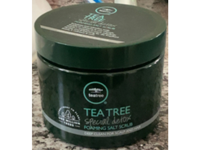 Tea Tree Special Detox Foaming Salt Scrub, 6.5 oz/184 g