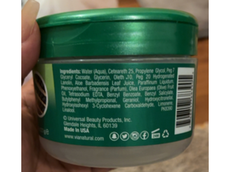 Via Natural Braiding Shine Jelo, Goddess, Lemonade, Cornrows & Box Braids, 8 oz