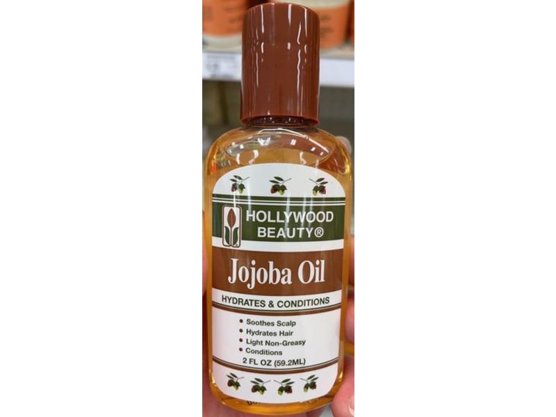Hollywood Beauty Jojoba Oil, Hydrates & Conditions, 2 fl oz/59.2 mL