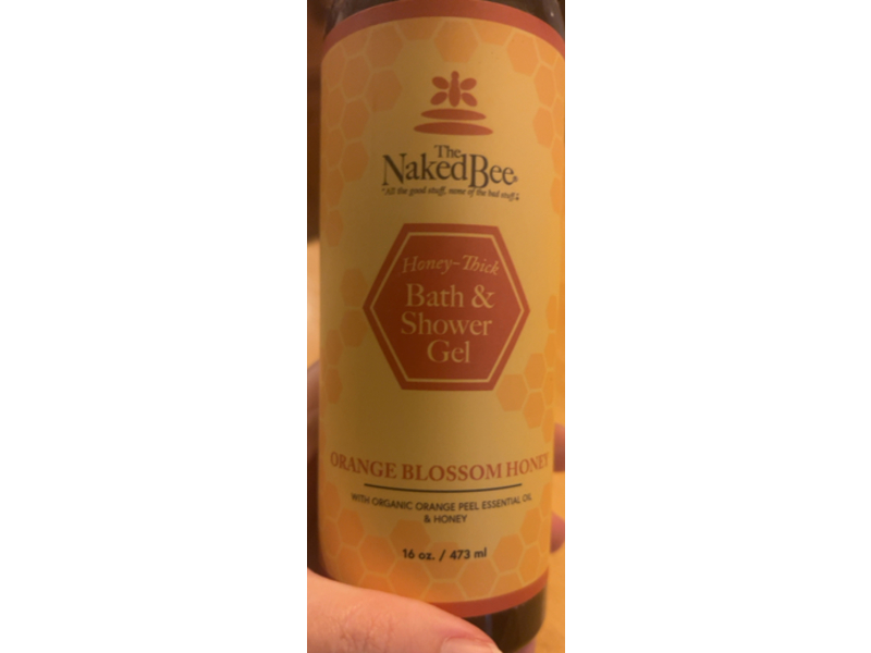The Naked Bee Bath & Shower Gel, Orange Blossom Honey, 16 oz/473 mL