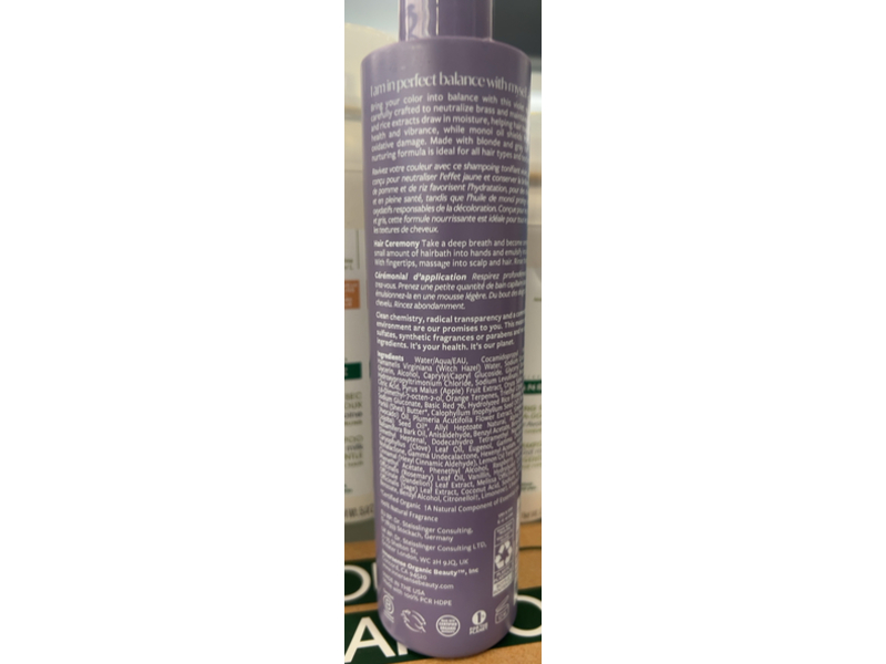 Innersense Bright Balance Hairbath A Toning Shampoo, 10 fl oz/295 mL