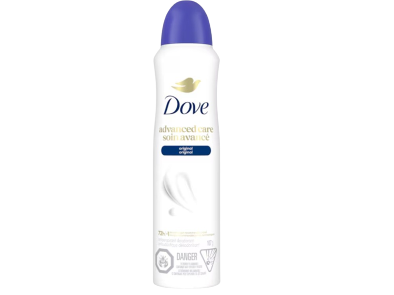 Dove 72h Advanced Care Antiperspirant Dry Spray, Original, 3.8 oz/107 g