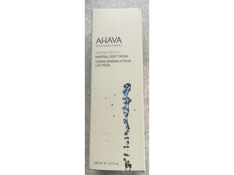 Ahava Mineral Foot Cream, Deadsea Water, 3.4 fl oz/100 mL