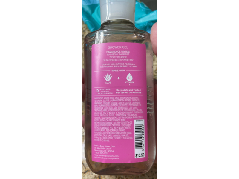 Bath & Body Works Shower Gel, Fruity Sherbet, 10 fl oz/295 mL