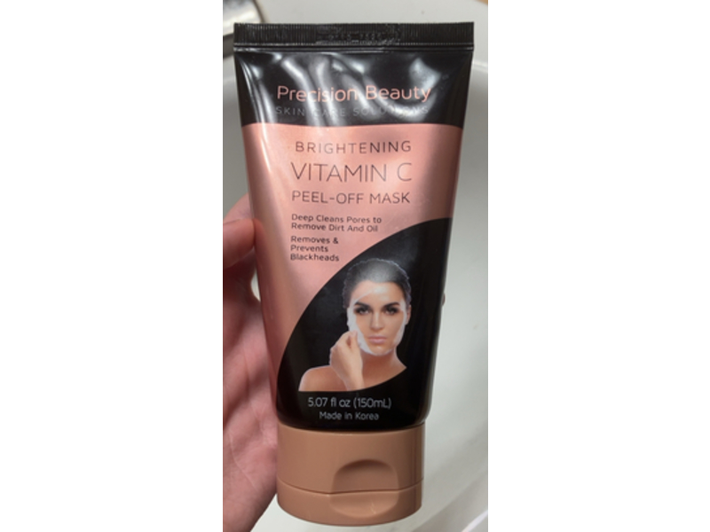 Precision Beauty Brightening Peel Off Mask, Vitamin C, 5.07 fl oz/150 mL