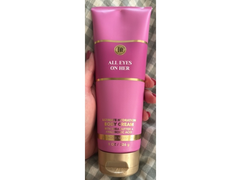 Bath & Body Works All Eyes On Her Ultimate Hydration Body Cream, Shea Butter + Hyaluronic Acid, 8 oz/226 g