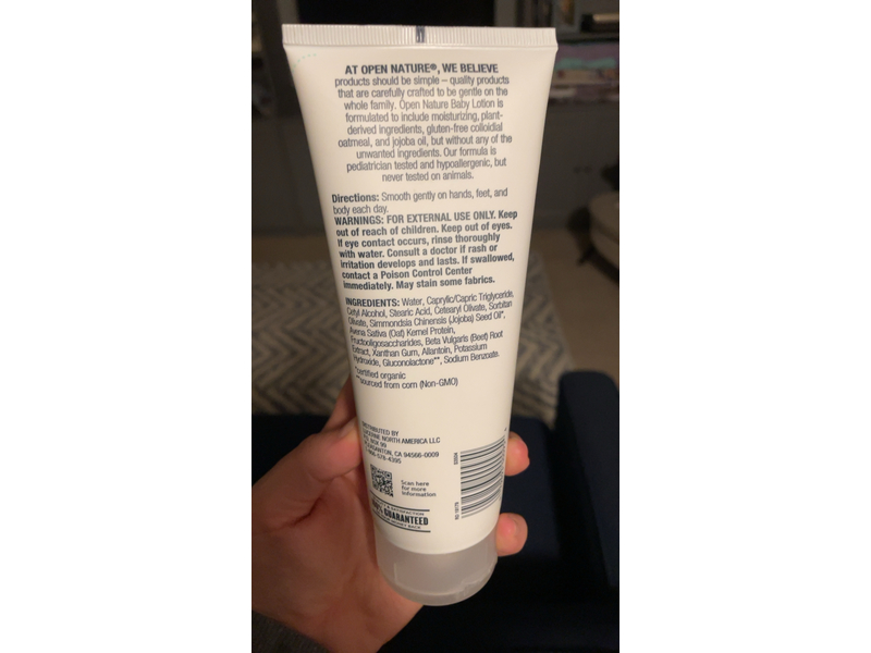 Open Nature Baby Lotion, Jojoba Oil, 8 fl oz/236 mL