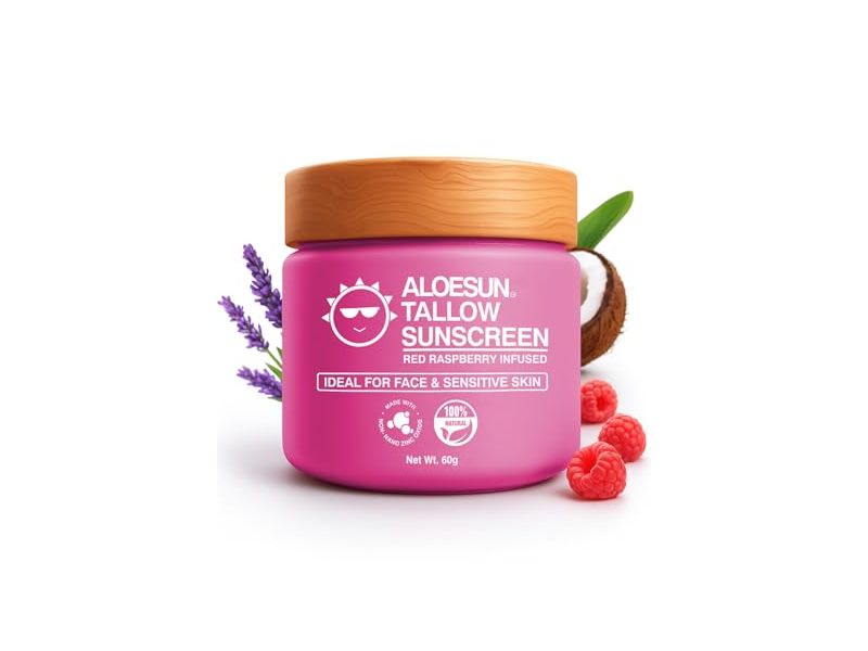 Aloesun Tallow Sunscreen, Red Raspberry, 60 g