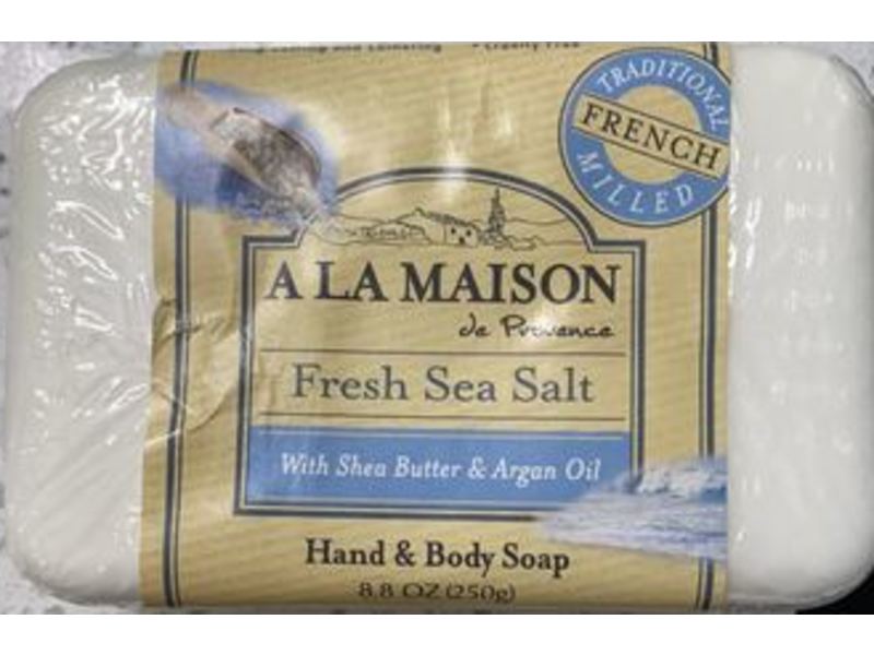 A La Maison De Provence Hand & Body Soap, Fresh Sea Salt, Shea Butter & Argan Oil, 8.8 oz/250 g