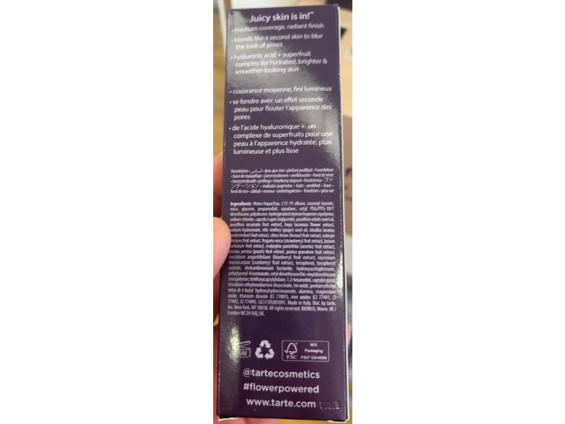 Tarte Maracuja Juicy Glow Foundation, 42S, 1 fl oz/30 mL