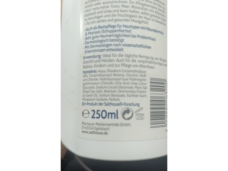 Salt House Dead Sea Therapy Soap Free Wash Gel, 250 mL