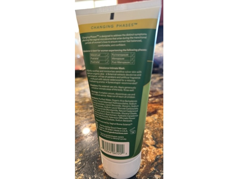 Good Clean Love Rebalance Intimate Wash, Cedarwood, 6 fl oz/177 mL