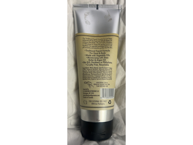 A La Maison De Provence Hand & Body Lotion, Lavender Aloe, 8 fl oz/240 mL