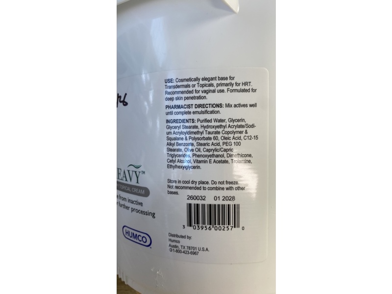 Hrt Heavy Hormone Therapy Topical Cream, 4.5 kg