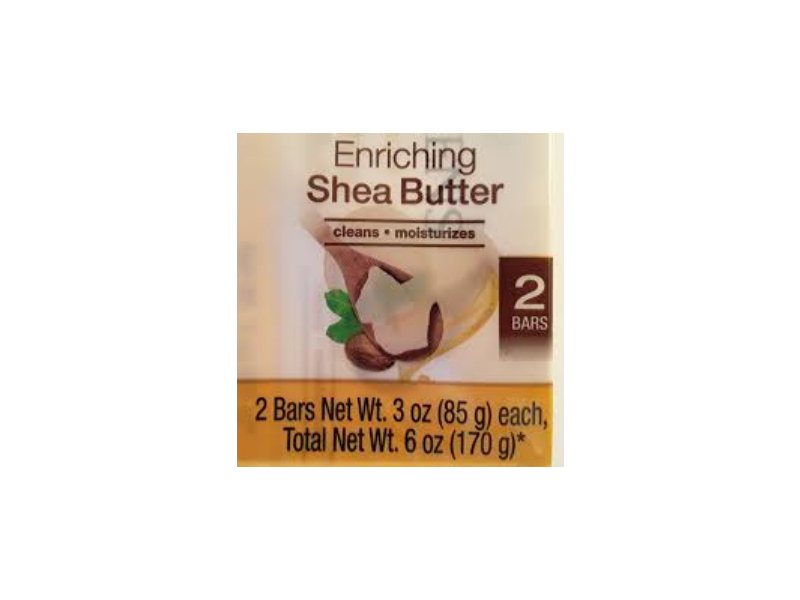 Jergens Mild Soap, Shea Butter, 3 oz/85 g, Pack Of 2