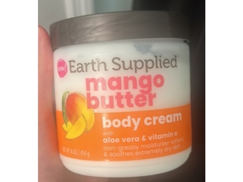 Earth Supplied Mango Butter Body Cream, 16 oz/454 g
