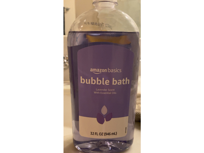 Amazon Basics Bubble Bath, Lavender Scent, 32 fl oz/946 mL