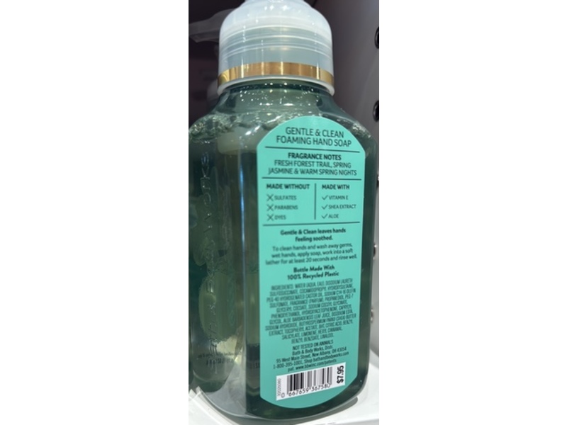 Bath & Body Works Gentle & Clean Foaming Hand Soap, Firefly Forest, 8.75 fl oz/259 mL