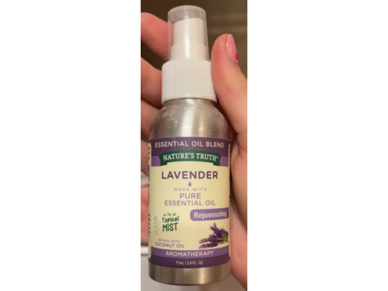 Nature's Truth Essential Oil Topical Mist, Lavender, 2.4 fl oz/71 mL
