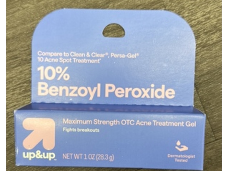 Up & Up Maximum Strength Otc Acne Treatment Gel, 10 % Benzoyl Peroxide, 1 oz/28.3 g