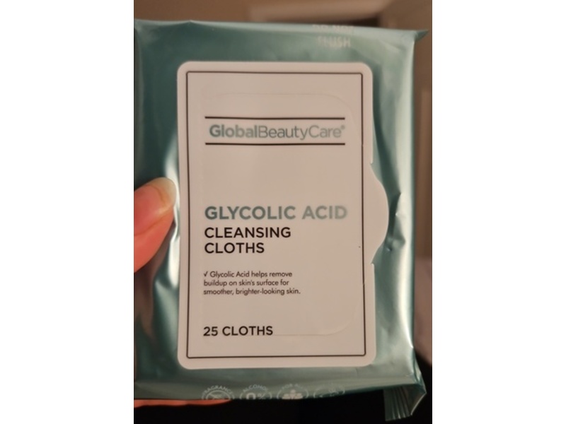 Global Beauty Care Glycolic Acid Cleansing Cloths, 25 Cloths