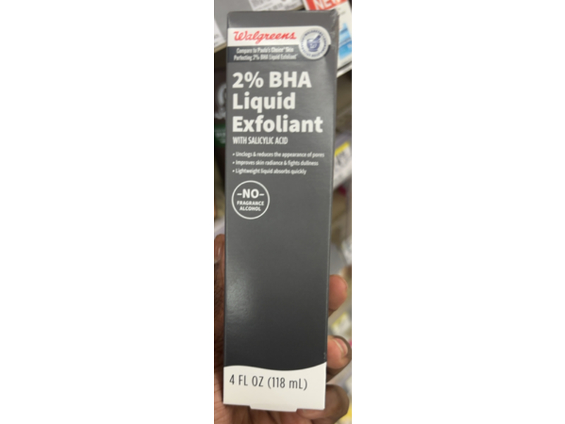 Walgreens 2% BHA Liquid Exfoliant, Salicylic Acid, 4 fl oz/118 mL