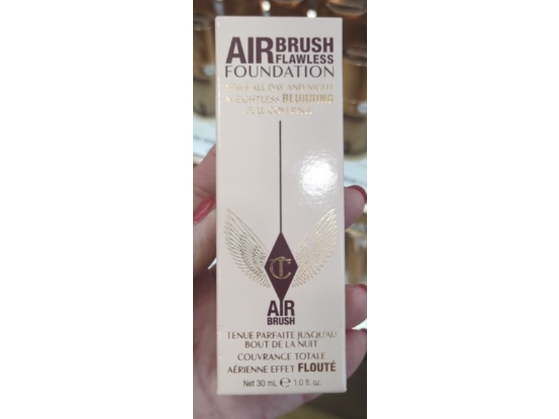 Charlotte Tilbury Airbrush Flawless Matte Finish Liquid Foundation, 12 Cool, 1fl oz/30 mL