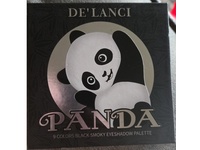 De'Lanci 9 Colors Black Smoky Eyeshadow Palette, Panda, 0.7 oz/20 g - thumbnail 2