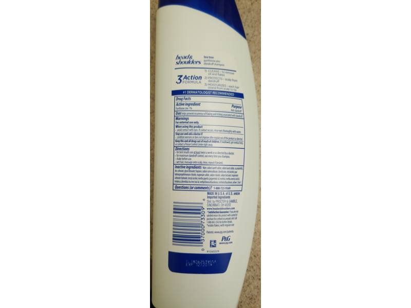 Head & Shoulders Dandruff Shampoo, Tea Tree, 13.5 fl oz / 400 mL