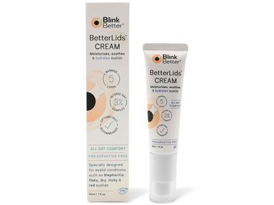 BlinkBetter Restore Eyelid Cream, 3% Oat Extract & Ceramide Complex, 1 fl oz/30 mL