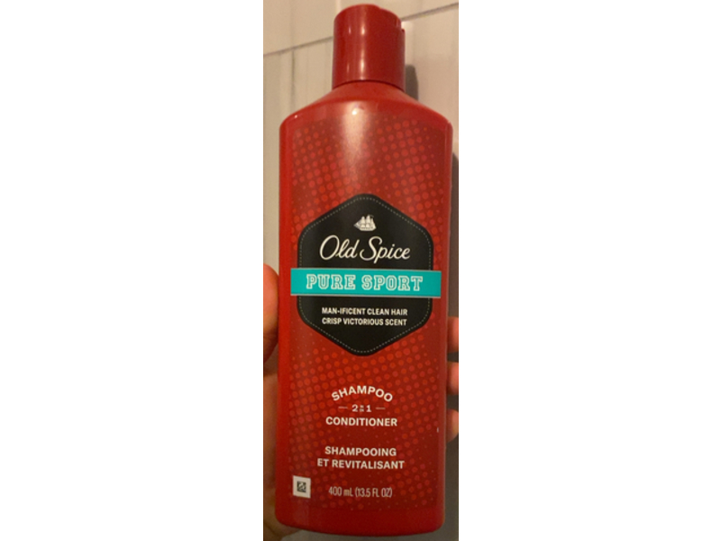 Old Spice 2 In 1 Shampoo & Conditioner Men, Pure Sport, 13.5 fl oz/400 mL