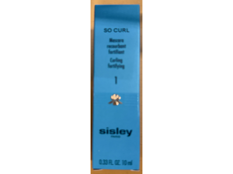 Sisley Paris So Curl Curling & Fortifying Mascara, 1 Deep Black, 0.33 fl oz/10 mL