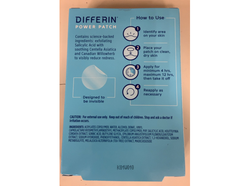 Differin Acne-Prone Skin Patches, Salicylic Acid, 36 Count​