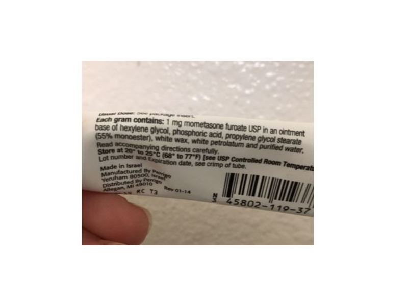 Mometasone Furoate Ointment USP 0.1%, 15 g, Perrigo (RX)