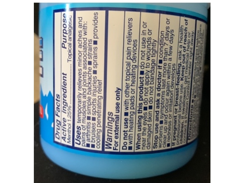 Personal Care Ice Cold Analgesic Gel, 7 oz/198 g