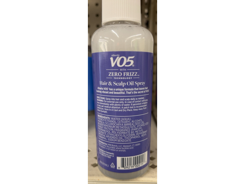 Alberto VO5 Hair & Scalp Oil Spray,, Marula Oil + Peppermint, 5 fl oz/150 mL