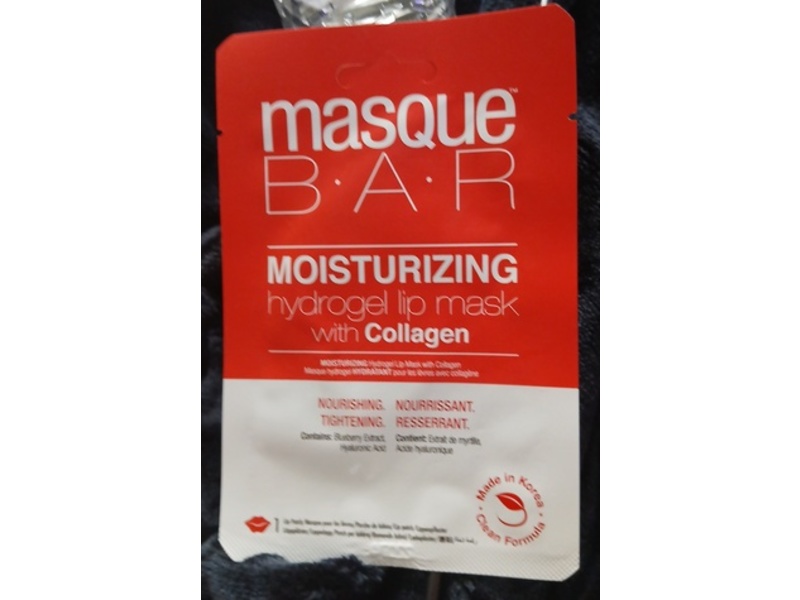 Masque Bar Moisturizing Hydrogel Lip Mask, Collagen, 1 Count
