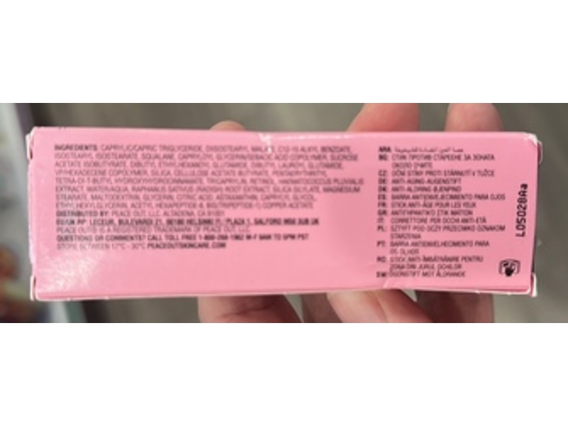 Peace Out Retinol Eye Jelly Stick, 0.14 oz/4 g