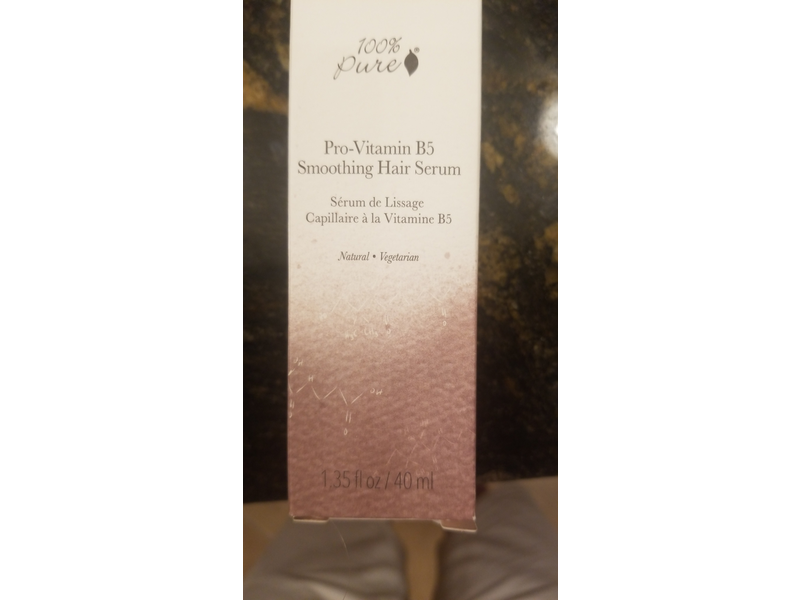 100% Pure Pro-Vitamin B5 Smoothing Hair Serum, 1.35 oz