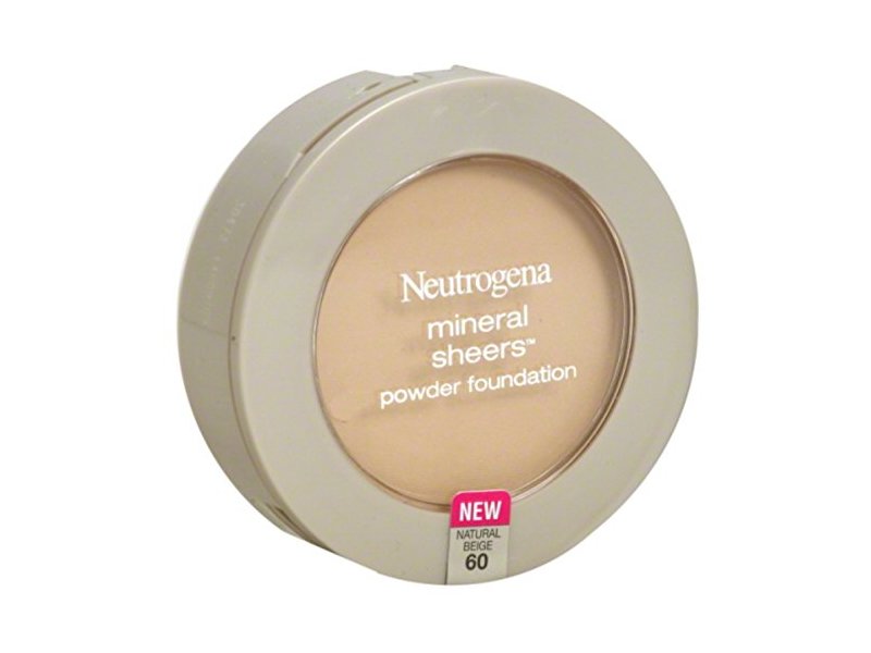 Neutrogena Mineral Sheers Powder Foundation, Natural Beige 60, 0.34 Ounce