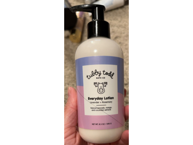 Tubby Todd Bath Co. Everyday Lotion, Lavender + Rosemary, 8.5 oz/240 g