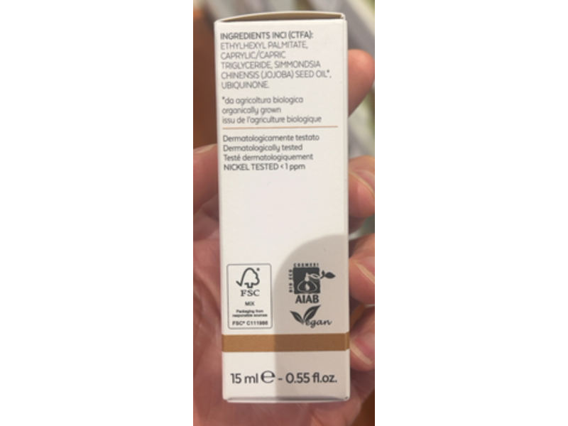 Bioearth Elementa Antiox Serum, Coenzyme Q10, 0.55 fl oz/15 mL