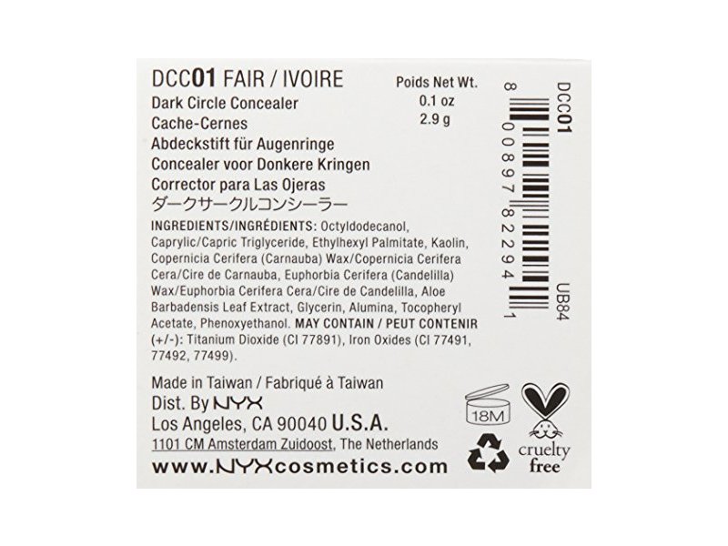 NYX PROFESSIONAL MAKEUP Dark Circle Concealer, Fair