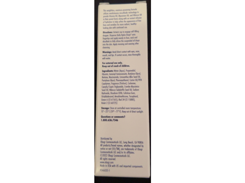 Obagi Daily Hydro Drops Facial Serum, 1 fl oz/30 mL